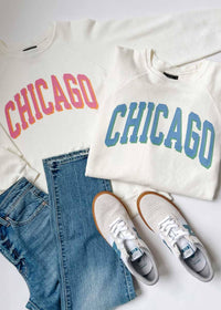 Chicago Classic Crew Sweatshirt - Blue & Green