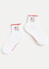 Windy City Ruffle Sock