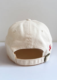 Chainstitch Chicago Dog Dad Hat - Ivory