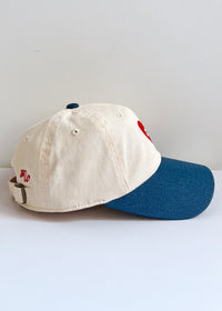 Youth Chi Heart Icon Hat - Ivory & Breaker Blue