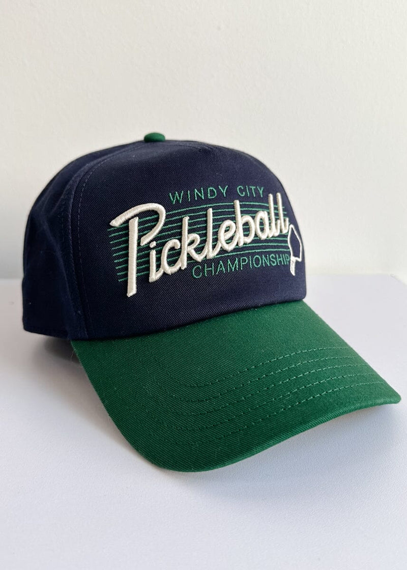 Chicago Pickleball Two-Tone Hat - Navy & Green