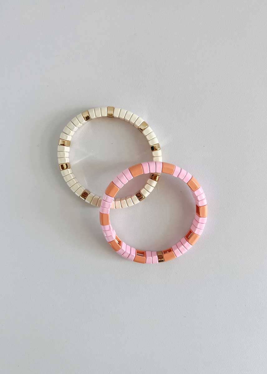 Rounded Single Bracelet - Apricot