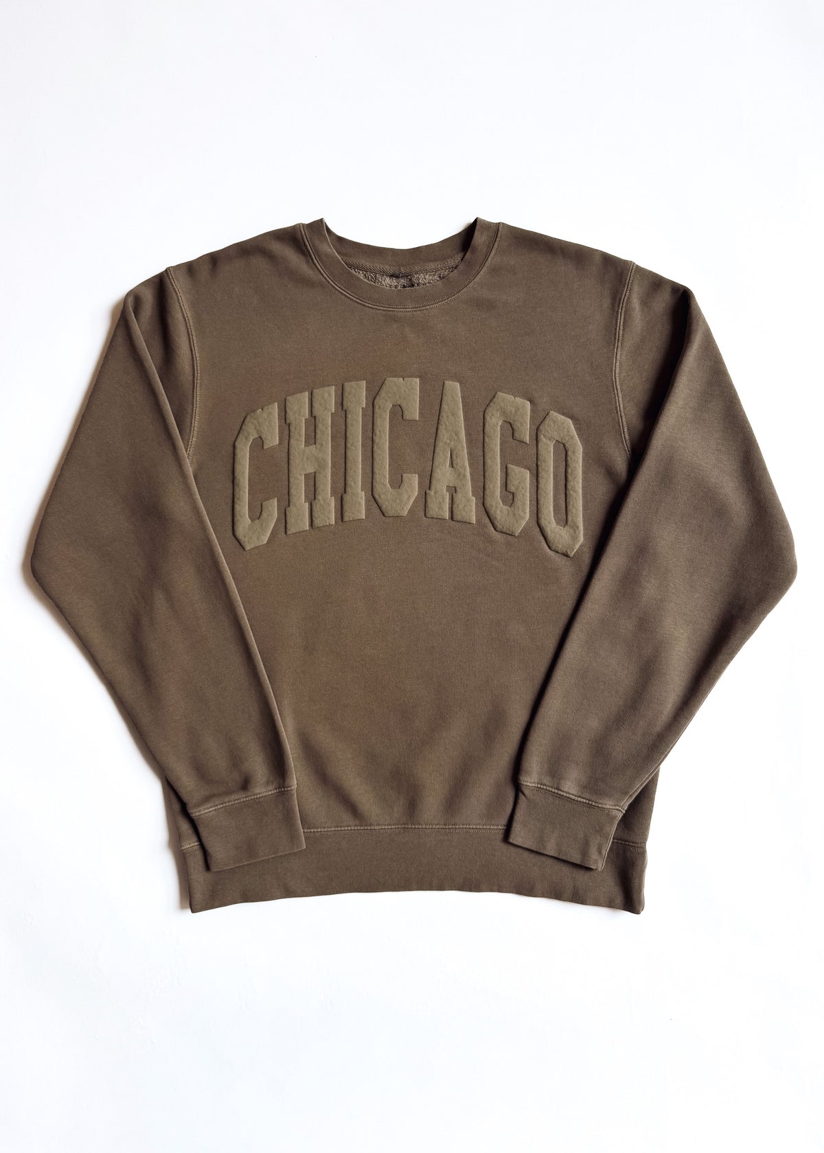 Chicago Collegiate Puff Sweatshirt - Clay