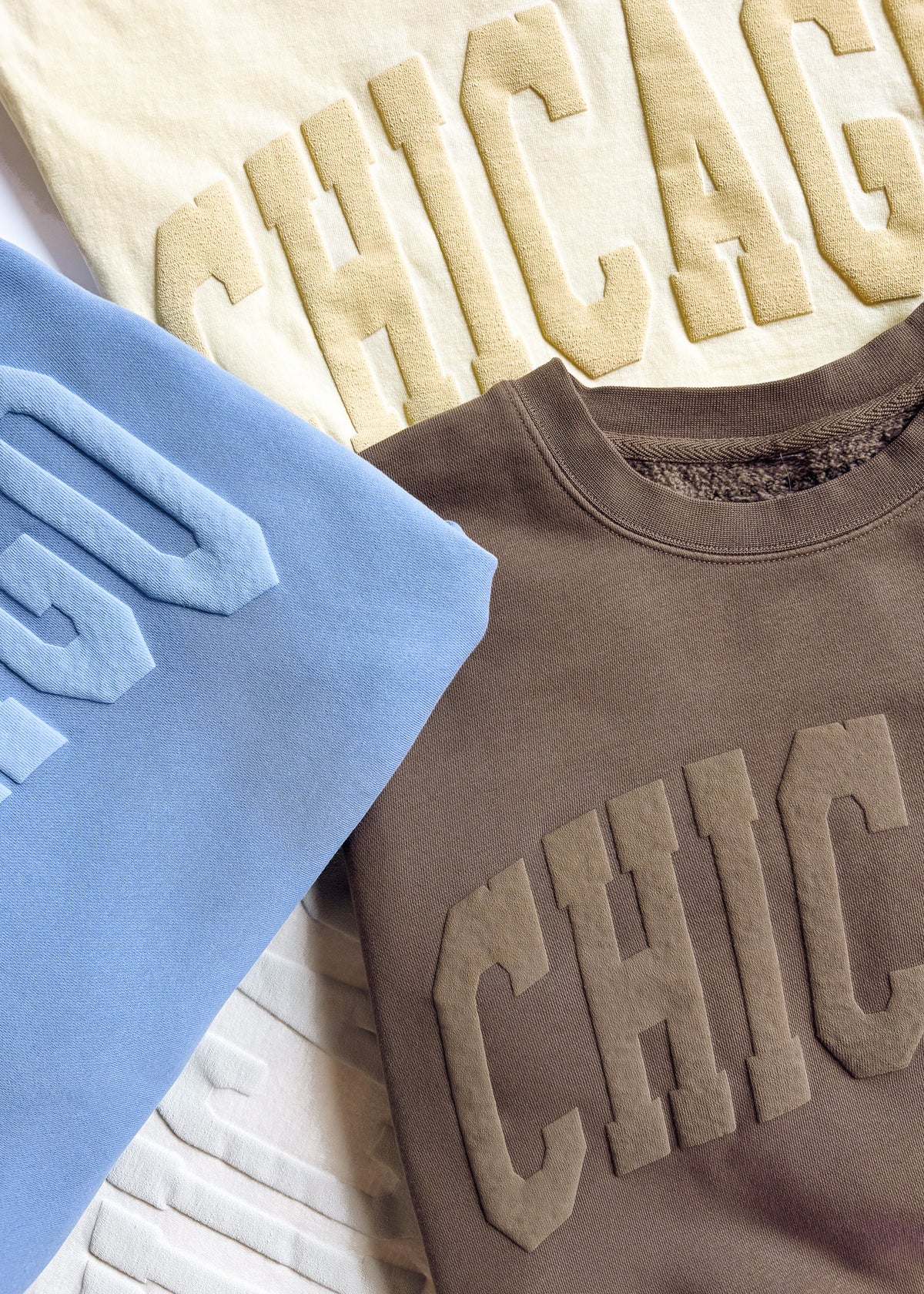 Chicago Collegiate Puff Sweatshirt - Clay