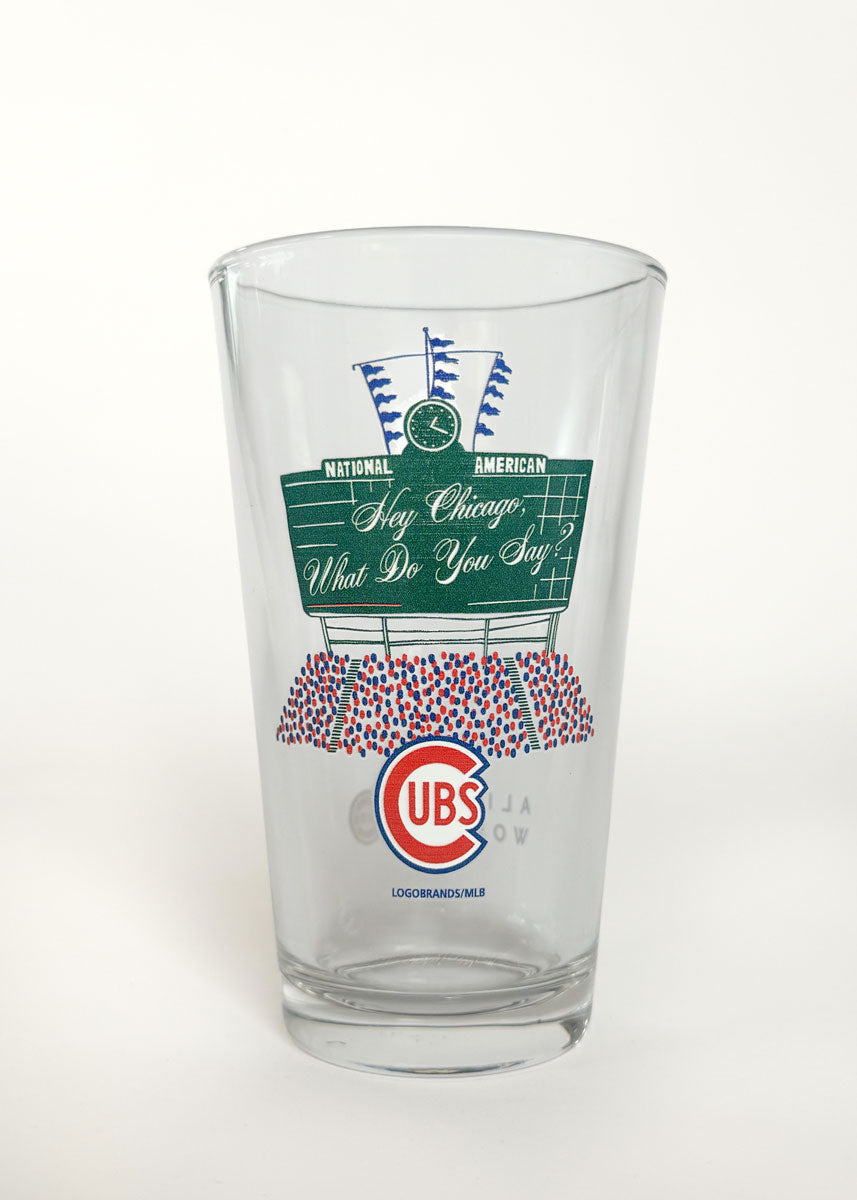Chicago Cubs Bleachers Pint Glass