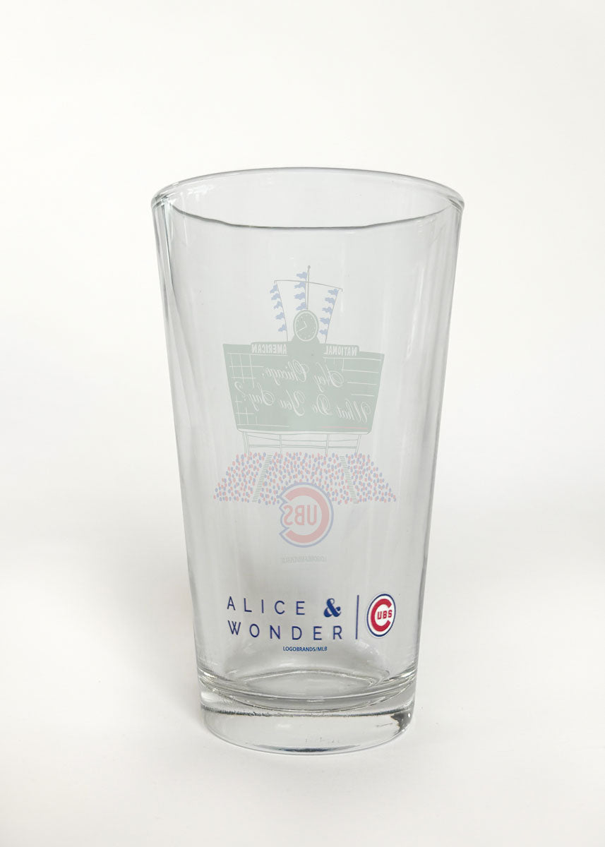 Chicago Cubs Bleachers Pint Glass