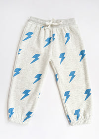 Lightning Bolt Sweatsuit Set - Blue