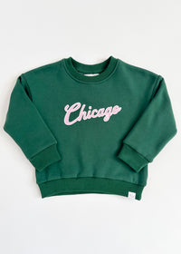 Chicago Script Sweatsuit Set - Green