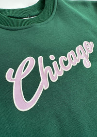 Chicago Script Sweatsuit Set - Green