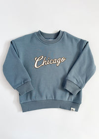 Chicago Script Sweatsuit Set - Blue