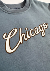 Chicago Script Sweatsuit Set - Blue