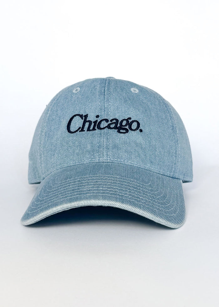 Chicago. Dad Hat - Denim & Navy