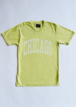 Chicago Collegiate Vintage Tee - Key Lime