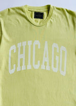 Chicago Collegiate Vintage Tee - Key Lime