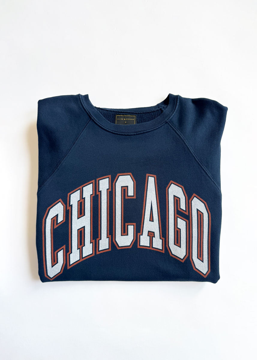Chicago Classic Crew Sweatshirt - Vintage Navy