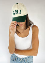 Chi 2-Tone Baseball Cap - Dark Green