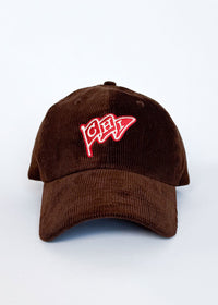 Chi Pennant Dad Hat - Brown Corduroy
