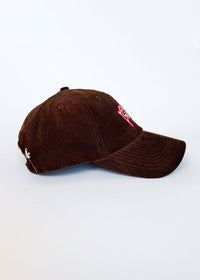 Chi Pennant Dad Hat - Brown Corduroy