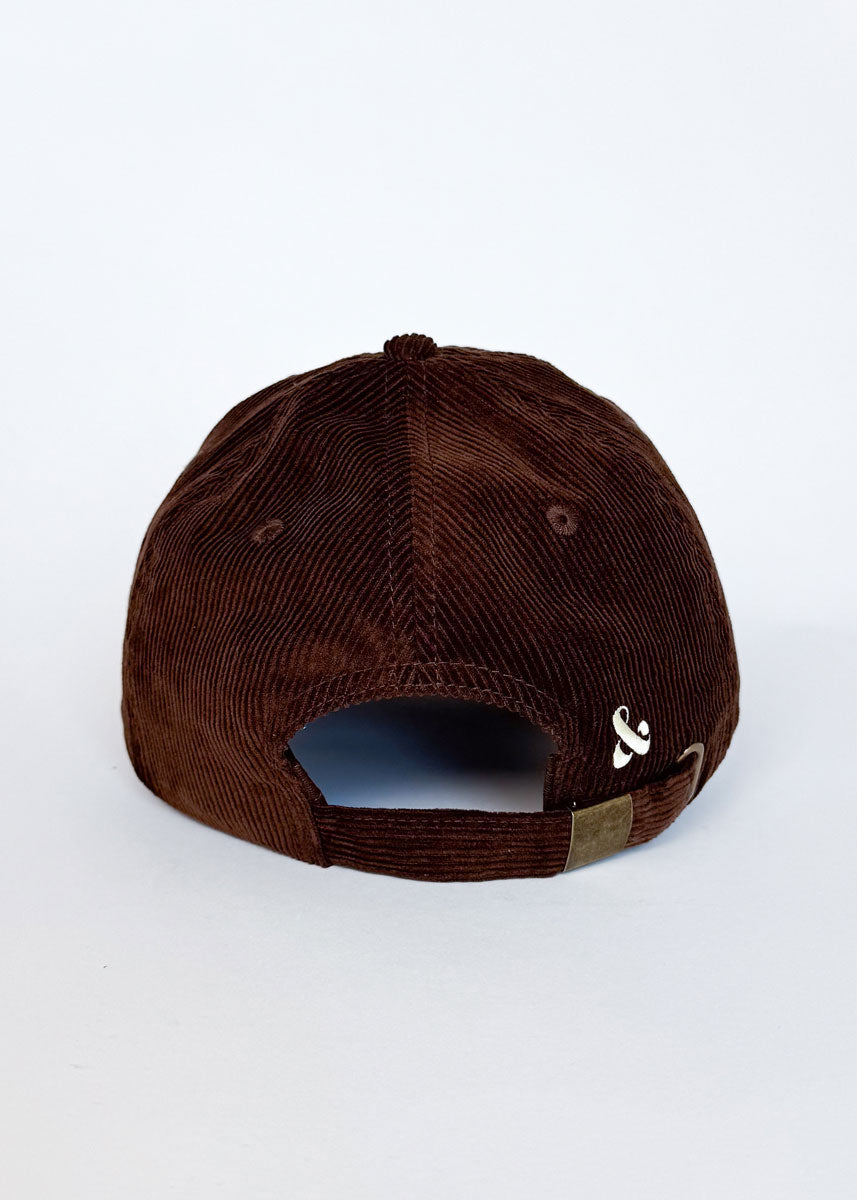 Chi Pennant Dad Hat - Brown Corduroy