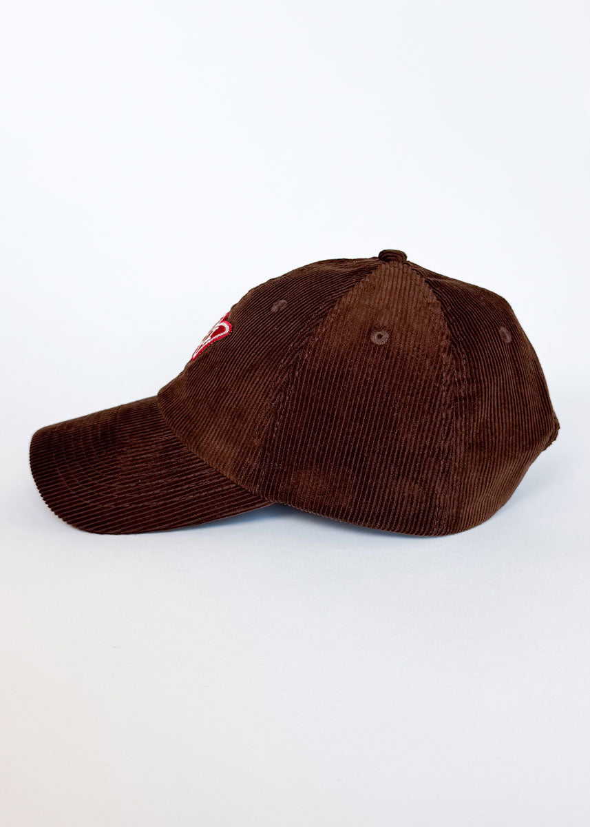 Chi Pennant Dad Hat - Brown Corduroy