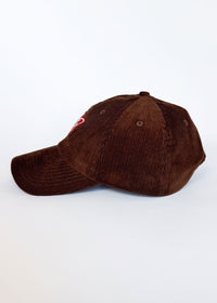 Chi Pennant Dad Hat - Brown Corduroy