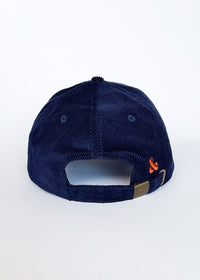 Chi Pennant Dad Hat - Navy Corduroy