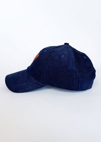 Chi Pennant Dad Hat - Navy Corduroy
