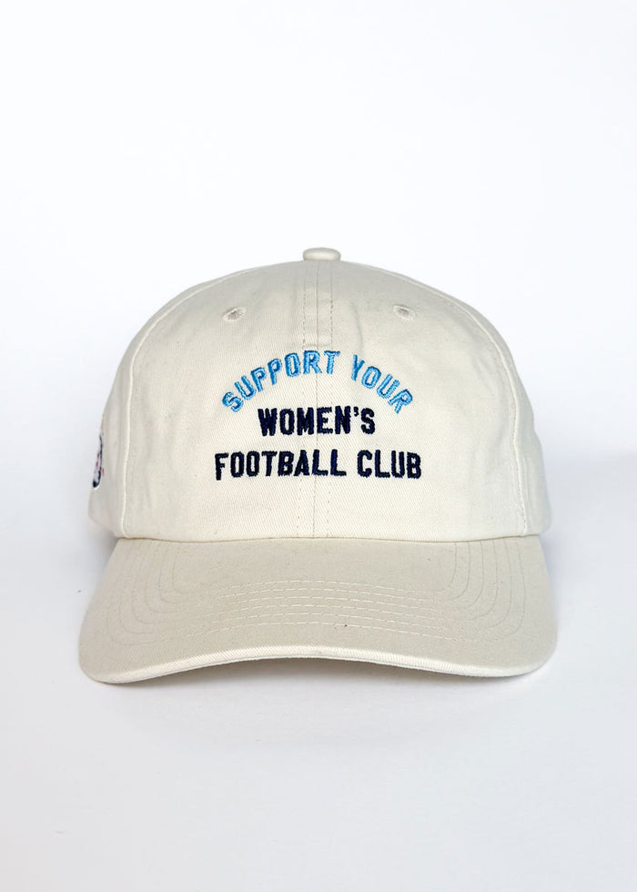 Support Your Women's Football Club Dad Hat - Ivory