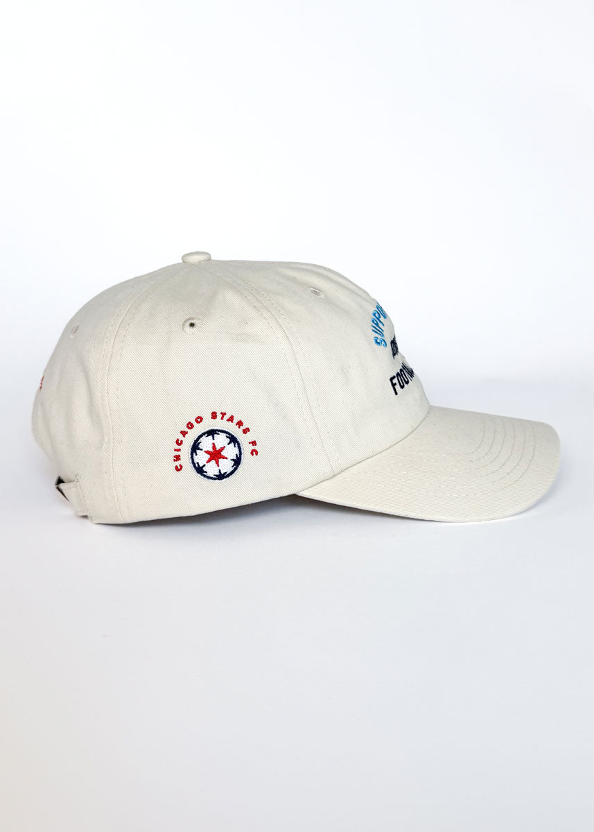 Support Your Women's Football Club Dad Hat - Ivory
