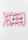 XOXO From Chicago Postcard