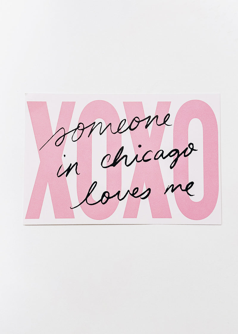 XOXO From Chicago Postcard