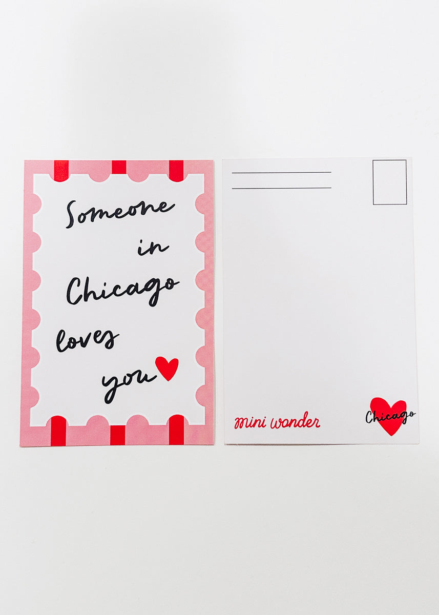 Someone In Chicago Loves Me Postcard