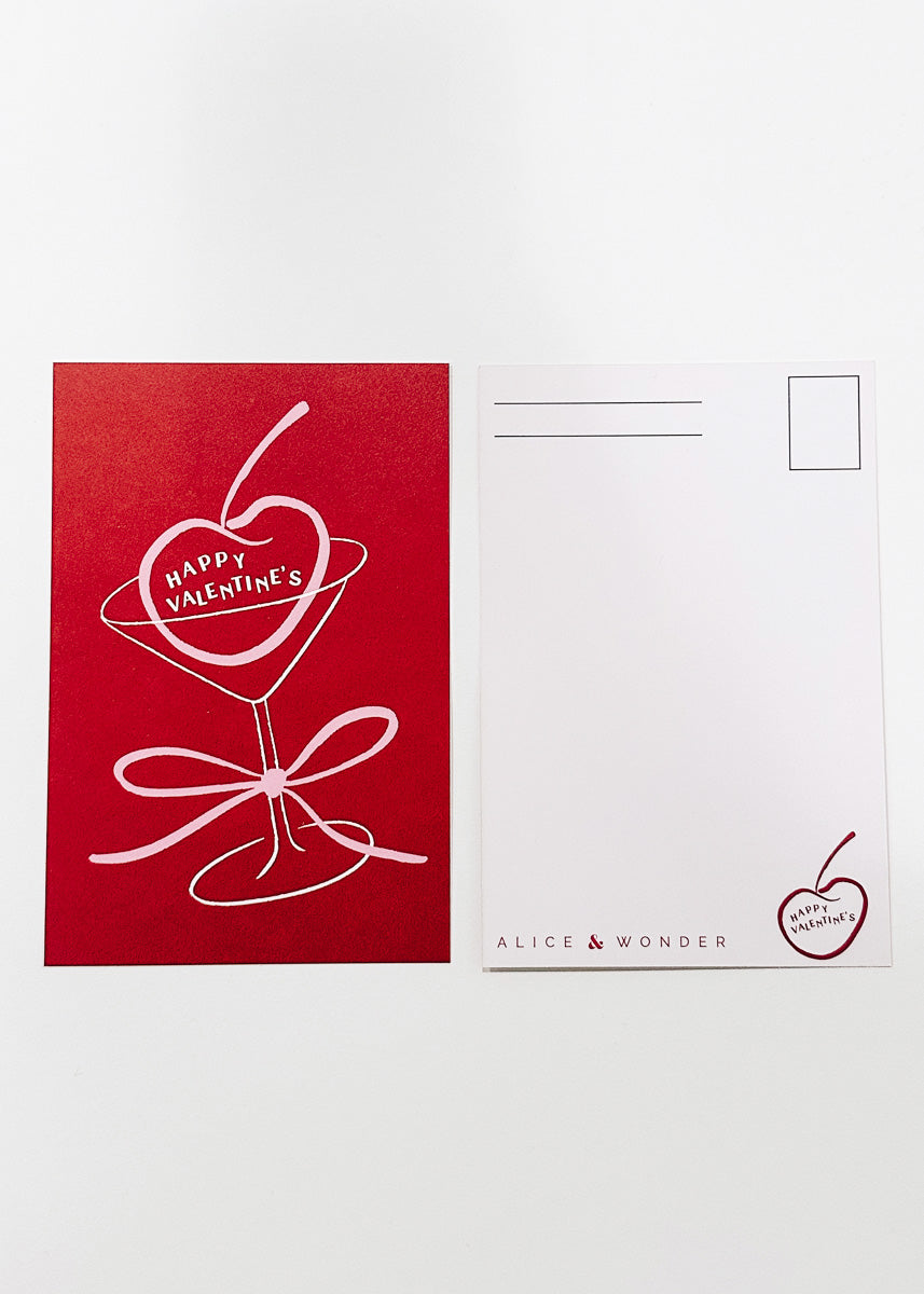 Cherry Valentine's Day Postcard