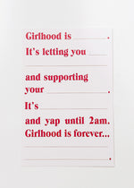 Girlhood Postcard