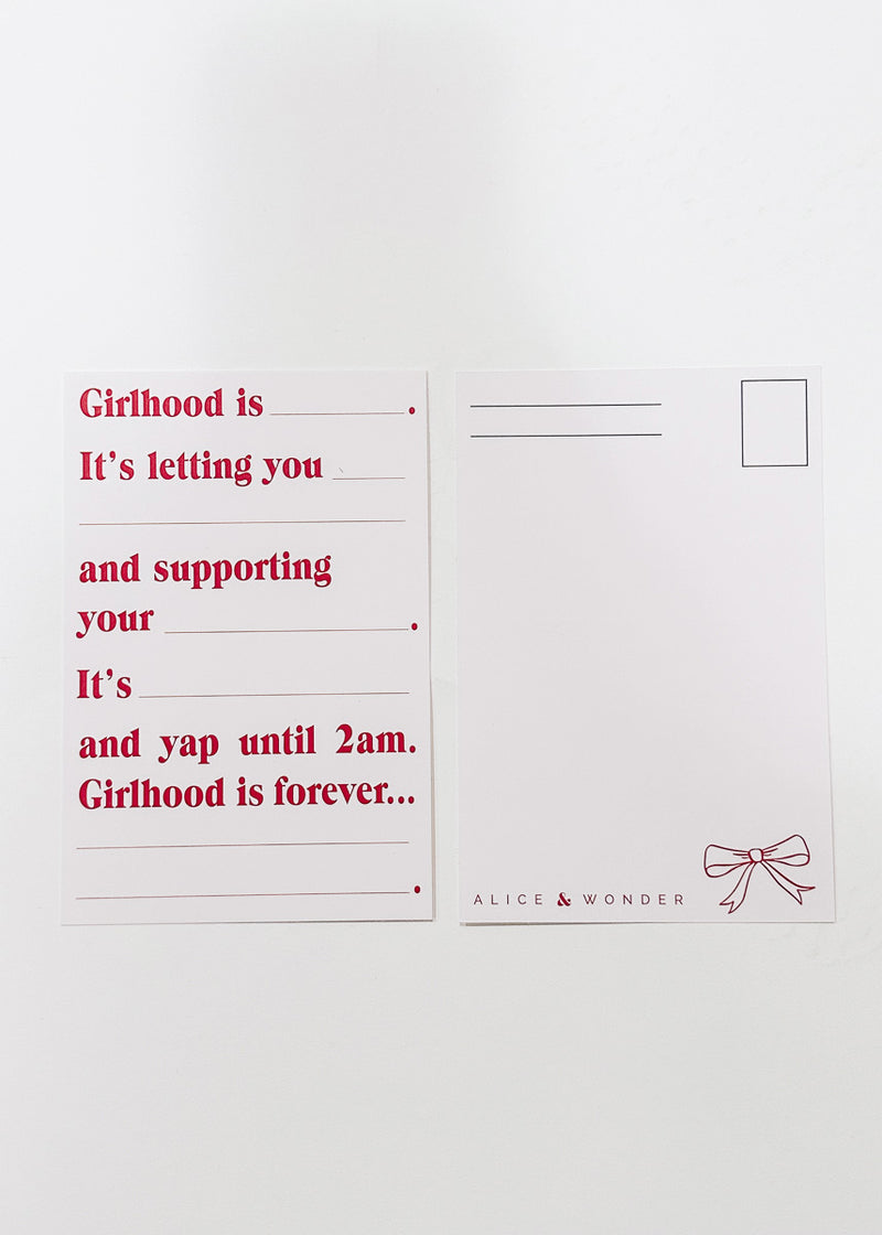 Girlhood Postcard