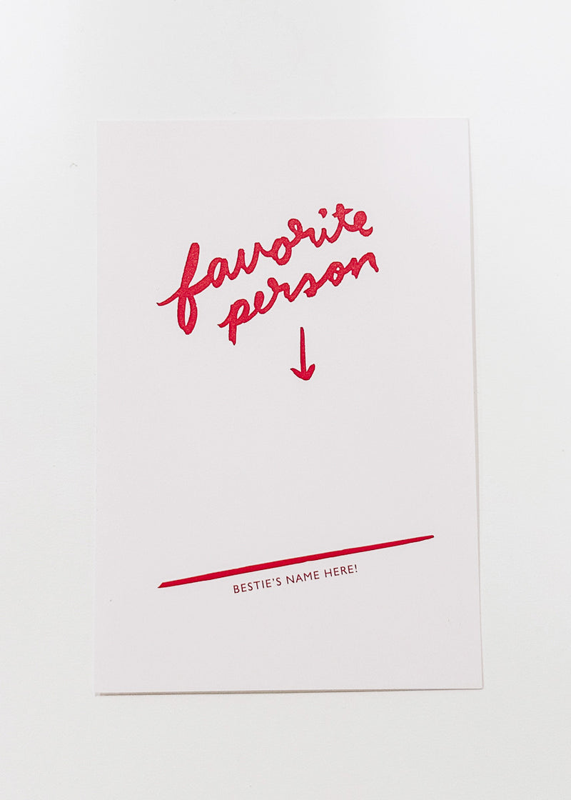 Favorite Person Postcard