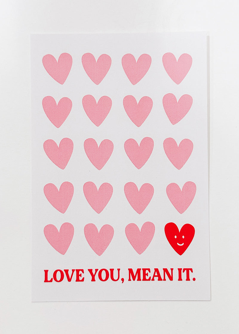 Love You, Mean It Postcard