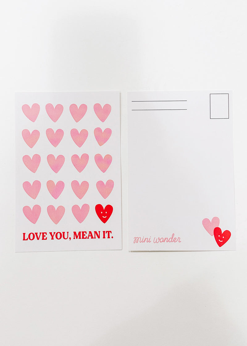 Love You, Mean It Postcard