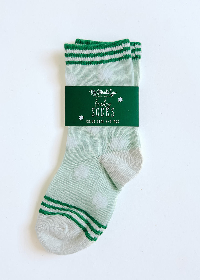 Kids Shamrock Socks