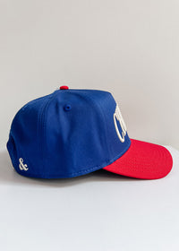 Chicago Puff Baseball Cap - Blue & Red