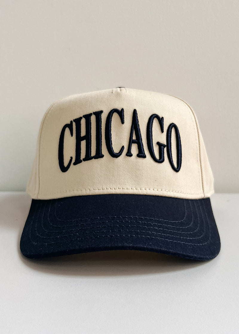 Youth Chicago Puff Baseball Cap - Navy