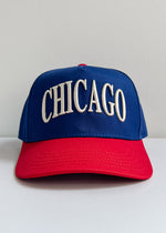 Youth Chicago Puff Baseball Cap - Blue & Red