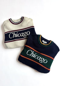 Chicago Striped Sweater - Ivory Multi
