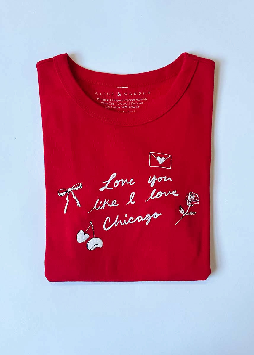 Love You Like I Love Chicago Baby Tee