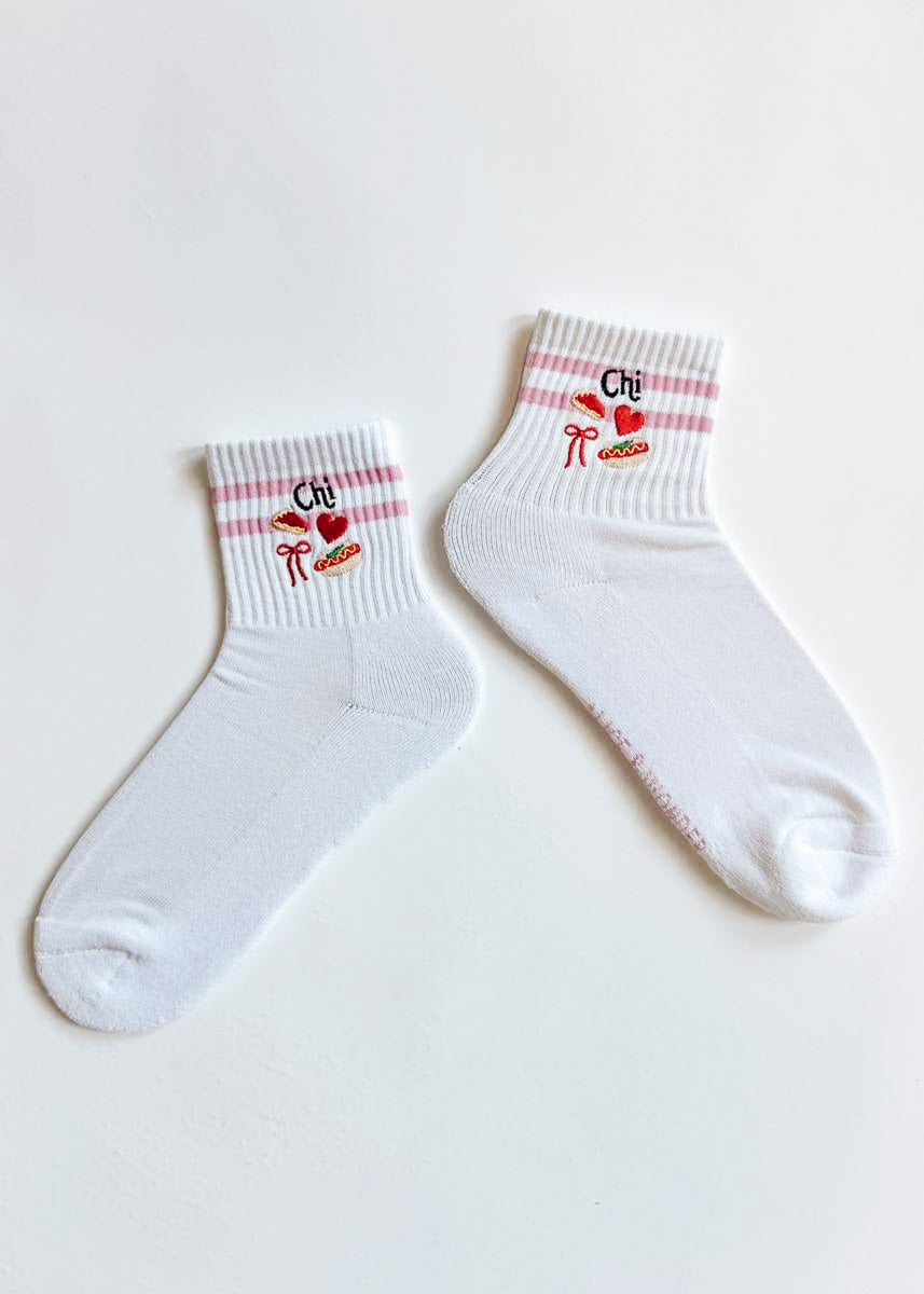 Striped Icon Crew Sock