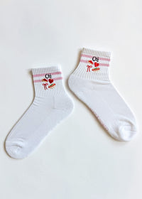 Striped Icon Crew Sock