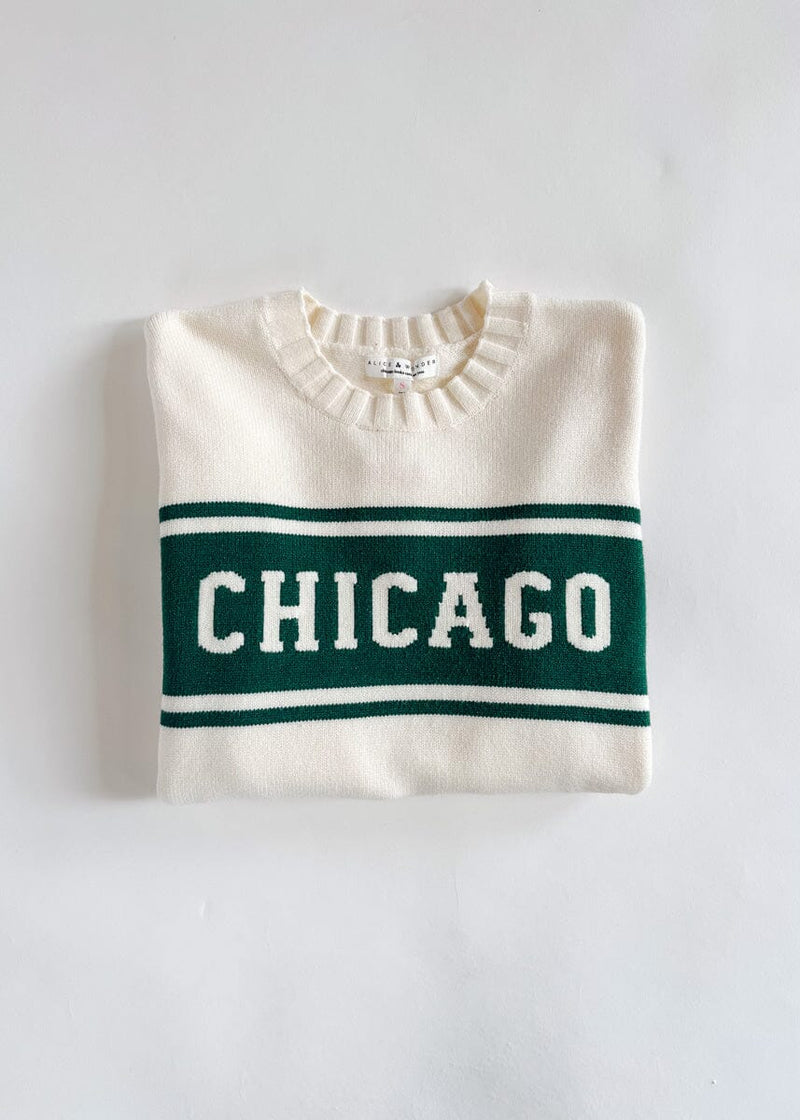 Chicago Triple Stripe Sweater - Green