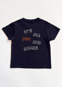 It's All Fun & Games Toddler Tee - Navy