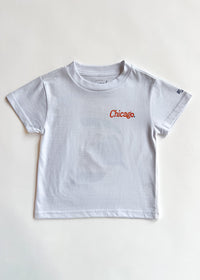 Chicago Hat Stack Toddler Tee - White