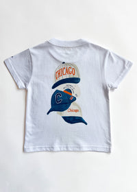 Chicago Hat Stack Toddler Tee - White